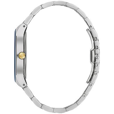 Multifunctional Two Tone Stainless Steel Quartz Watch with Diamond Accents Bulova Men main image 3