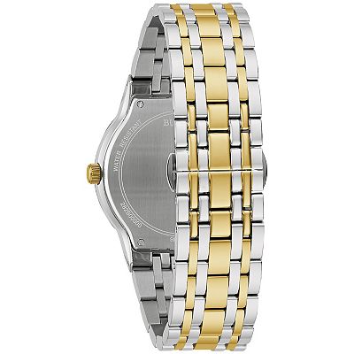 Multifunctional Two Tone Stainless Steel Quartz Watch with Diamond Accents $_57.JPG?set_id=8800005007 main image 4