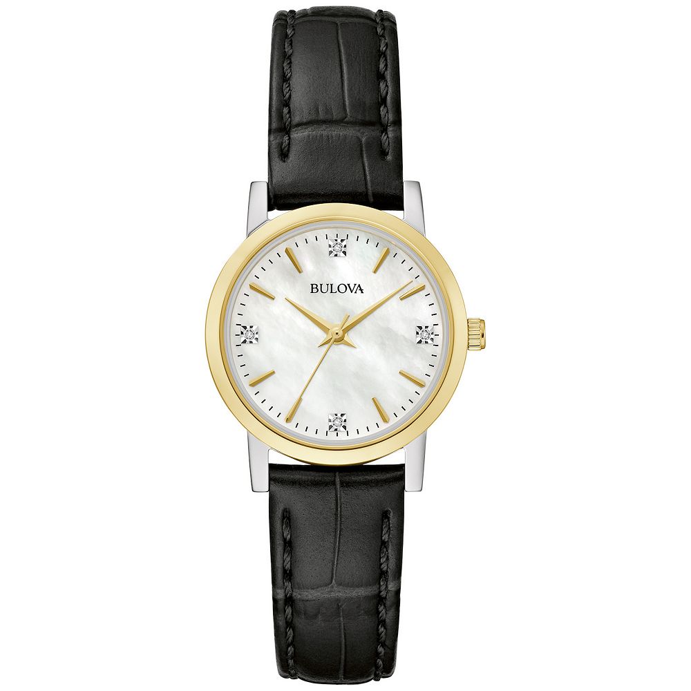 Bulova Women\'s Silver Dial with Black Strap Watch Bulova Women main image 2