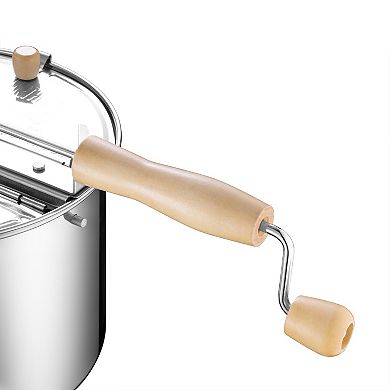 Stainless Steel Stovetop Popcorn Maker