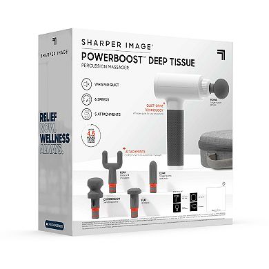 Sharper Image Powerboost Deep Tissue Massager Percussion Device