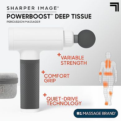 Sharper Image Powerboost Deep Tissue Massager Percussion Device