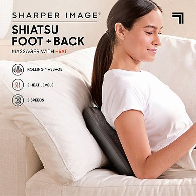 Sharper Image Shiatsu Foot & Back Heated Massager