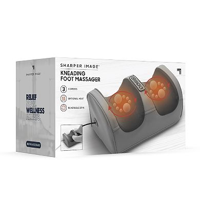 Sharper Image Kneading Rolling Foot Massager with Optional Heat and Adjustable Speeds