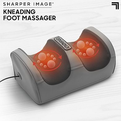 Sharper Image Kneading Rolling Foot Massager with Optional Heat and Adjustable Speeds