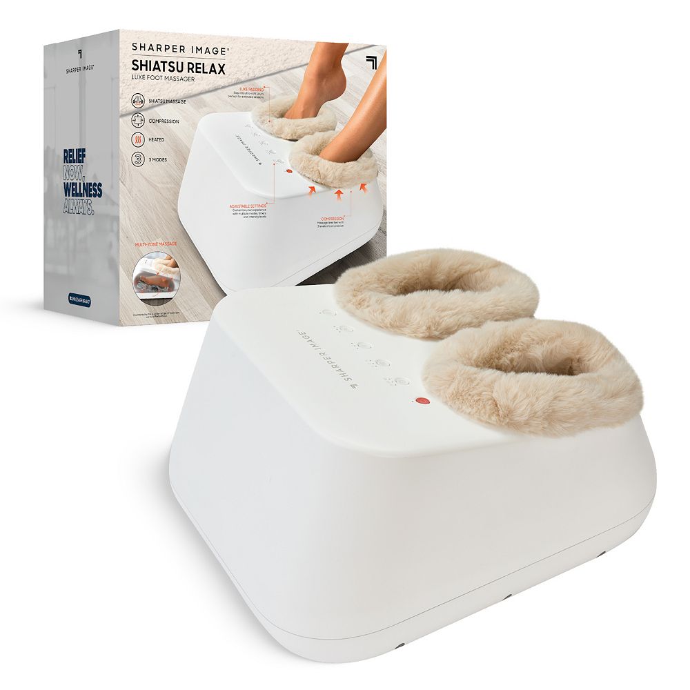 Sharper Image Shiatsu Relax Luxe Foot Massager