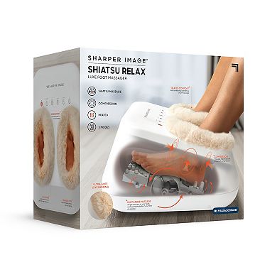 Sharper Image Shiatsu Relax Luxe Foot Massager with Compression