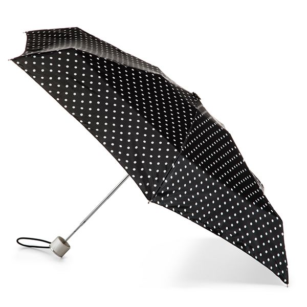 totes Water Resistant Mini Folding Umbrella - Blackwhite