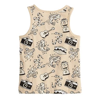 Baby & Toddler Boy Jumping Beans® Basic Knit Graphic Tank Top