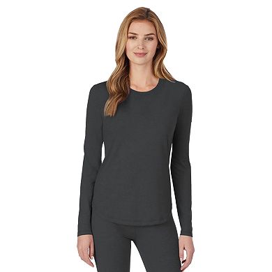 Petite Cuddl Duds® Under Scrubs Crewneck Top