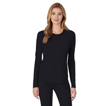Petite Cuddl Duds® Under Scrubs Crewneck Top