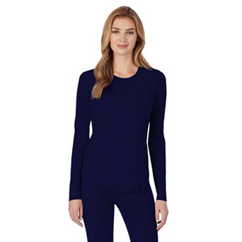 Petite Cuddl Duds® Under Scrubs Crewneck Top