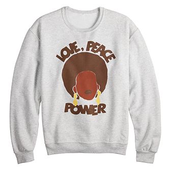 Adult Jerry Leigh Peace, Love, Power Sweatshirt