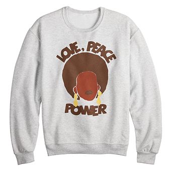 Adult Jerry Leigh Peace, Love, Power Sweatshirt
