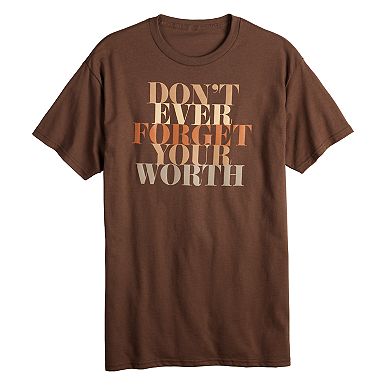 Adult Jerry Leigh Your Worth Short Sleeve Tee