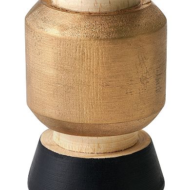 American Art Décor Midnight Fire 4-pc. Wood Candle Holder Set