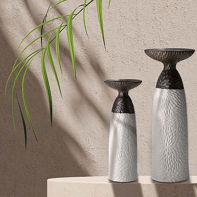 American Art Décor Twin Crucibles 2-pc. Candle Holder Table Decor Set