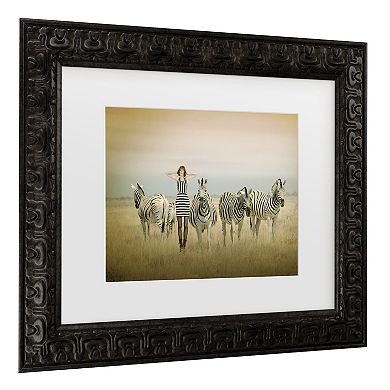 Trademark Fine Art Africa I Black Matted Framed Wall Art