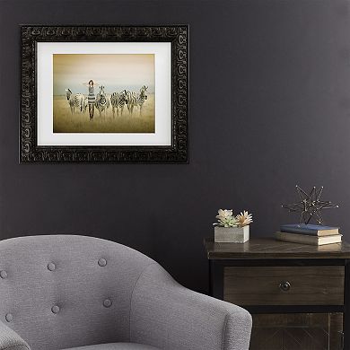 Trademark Fine Art Africa I Black Matted Framed Wall Art