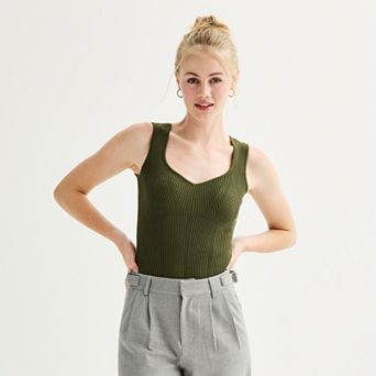 Juniors' SO® Sleeveless Sweater Bodysuit
