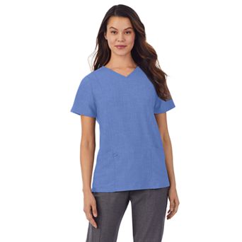 Women's Missy Cuddl Duds® Scrubs V-neck Top With 3 Pockets