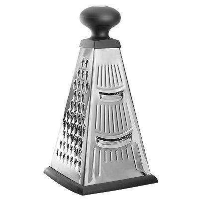 BergHOFF Essentials 9" Stainless Steel Pyramid Grater, 4-Sided