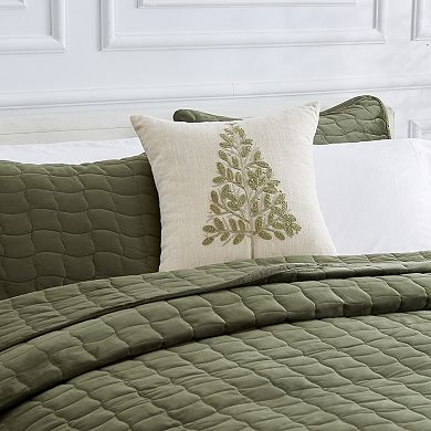 Madeleine Home Decorative Green Tree Holiday Throw Pillow