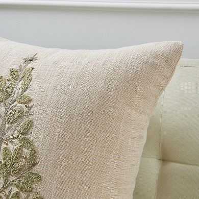 Madeleine Home Decorative Green Tree Holiday Throw Pillow