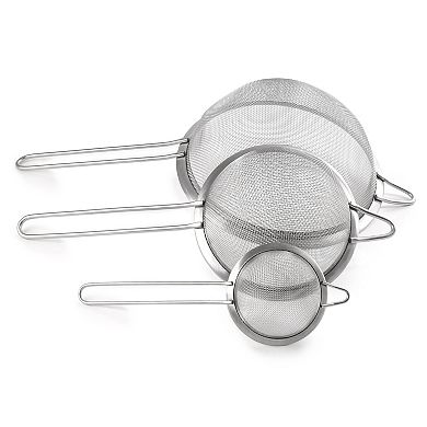 BergHOFF Stainless Steel 3-Piece Strainer Set