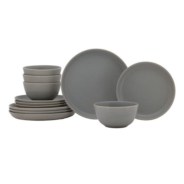 Mingle & Co. Sawyer Coupe 12-Piece Dinnerware Set