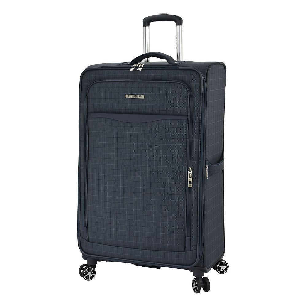 London Fog Oakwood Spinner Luggage - Black, 20 CARRYON