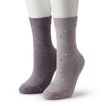 Women's Dr. Motion 2-Pack Print Diabetic Socks