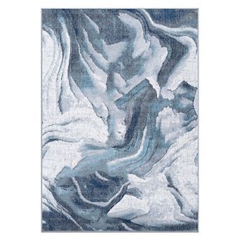 World Rug Gallery Sky Abstract Wave Area Rug