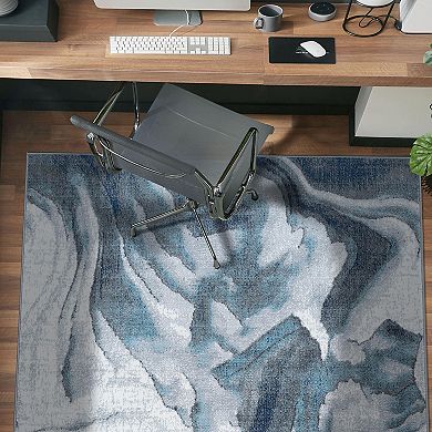 World Rug Gallery Sky Abstract Wave Area Rug