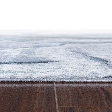 World Rug Gallery Sky Abstract Wave Area Rug
