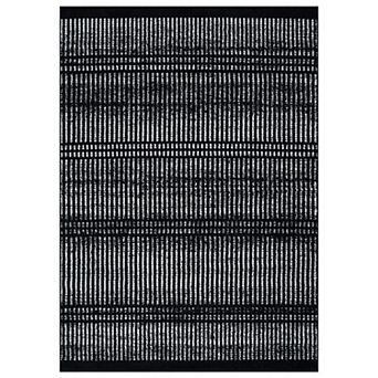 World Rug Gallery Contemporary Minimalistic Stripe Lines Area Rug