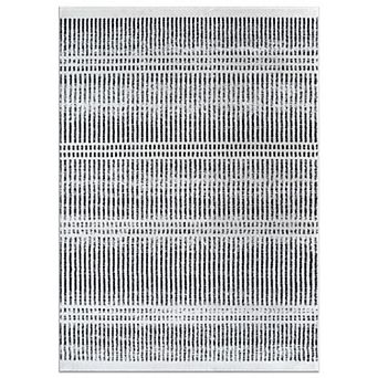 World Rug Gallery Contemporary Minimalistic Stripe Lines Area Rug