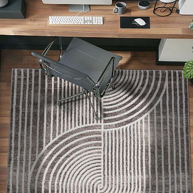 World Rug Gallery Contemporary Arch Knot Design Area Rug
