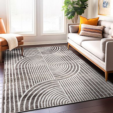 World Rug Gallery Contemporary Arch Knot Design Area Rug