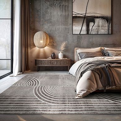 World Rug Gallery Contemporary Arch Knot Design Area Rug