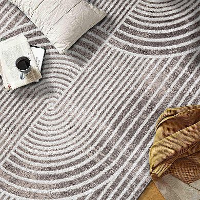 World Rug Gallery Contemporary Arch Knot Design Area Rug