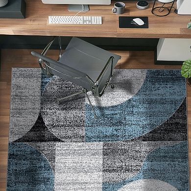 World Rug Gallery Modern Geometric Design Area Rug
