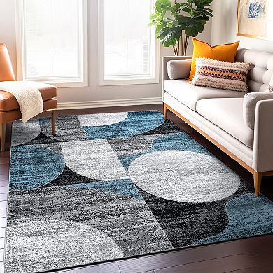 World Rug Gallery Modern Geometric Design Area Rug