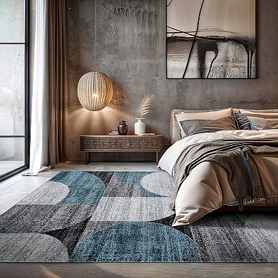 World Rug Gallery Modern Geometric Design Area Rug