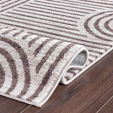 World Rug Gallery Bohemian Stripe Arch Design Area Rug