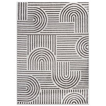 World Rug Gallery Bohemian Stripe Arch Design Area Rug