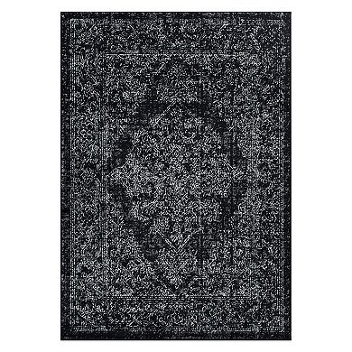 World Rug Gallery Sky Vintage Distressed Area Rug