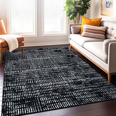 World Rug Gallery Sky Bohemian Minimalist Area Rug