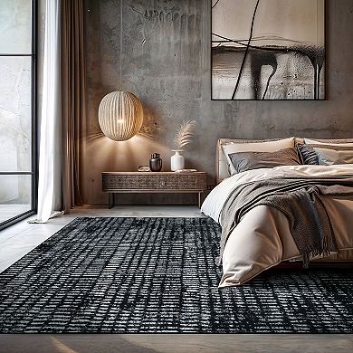 World Rug Gallery Sky Bohemian Minimalist Area Rug