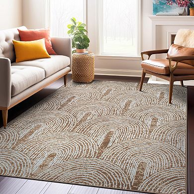 World Rug Gallery Milan Contemporary Bohemian Arch Area Rug